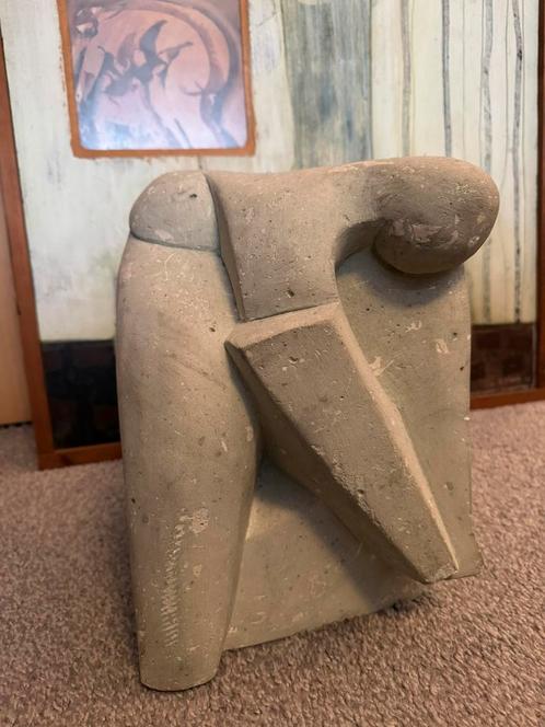 Jan te Wierik - Sculptuur Bentheimer Steen - De Zwemster, Antiek en Kunst, Kunst | Designobjecten, Ophalen