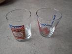 2 Vintage Cinzano Glazen - Mooie Opdruk, Ophalen of Verzenden, Gebruikt, Frisdrankglas