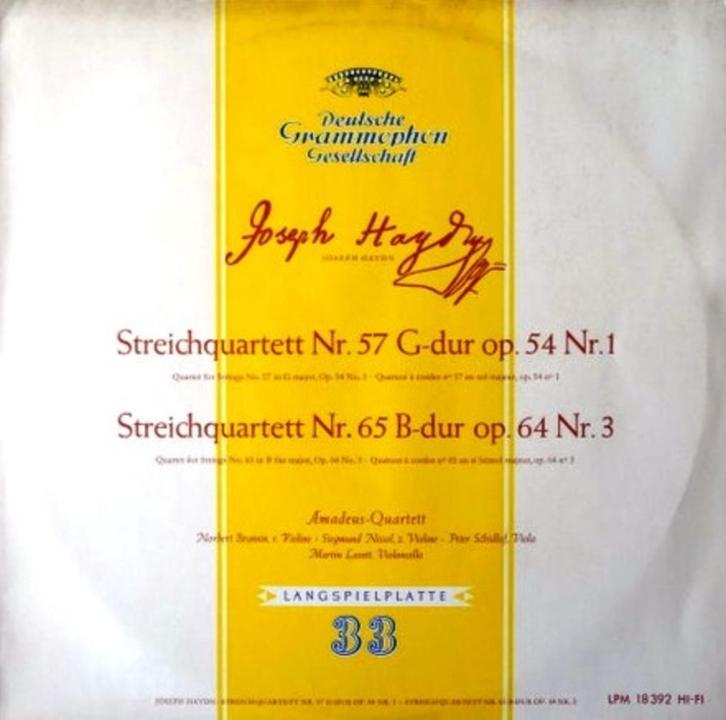 Joseph Haydn, Amadeus-Quartett – Streichquartett, Cd's en Dvd's, Vinyl | Klassiek, Zo goed als nieuw, Classicisme, Kamermuziek