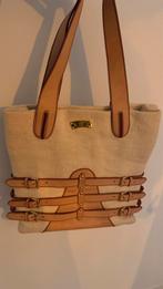 Giuseppe Zanotti tas - canvas/beige leer, Ophalen, Gebruikt, Beige, Shopper