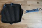 Gietijzeren Staub grillpan, Huis en Inrichting, Keuken | Potten en Pannen, Gietijzer, Ophalen of Verzenden, Zo goed als nieuw