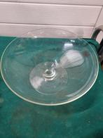 schaal op voet van glas rond, Huis en Inrichting, Woonaccessoires | Schalen en Manden, Ophalen of Verzenden, 'T Olde Gre-j, Info@toldegrej.nl