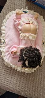Vintage Porseleinen Pop met Roze Jurk, Ophalen