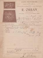 1905: Factuur van ## Cuirs Artistiques R. ORBAN, LIÈGE ##, Oude facturen., Gebruikt, Verzenden