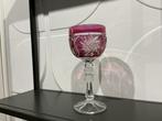 Vintage Roze Kristallen Wijnglas, Ophalen of Verzenden