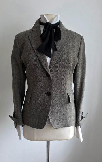 Pauw 5 visgraat tweed wol cashmere blazer  beschikbaar voor biedingen