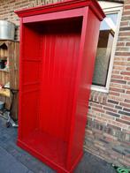 ZWARE GROTE ROOD HOUTEN BOEKENKAST, Huis en Inrichting, Kasten | Boekenkasten, Ophalen