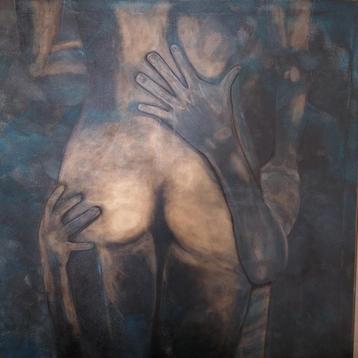 PAINTING *lust* 100x100x3D  beschikbaar voor biedingen