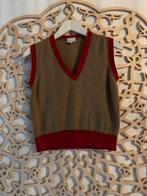 Beige wollen spencer met rode rand, Ophalen of Verzenden, Zo goed als nieuw, Overige maten, Beige