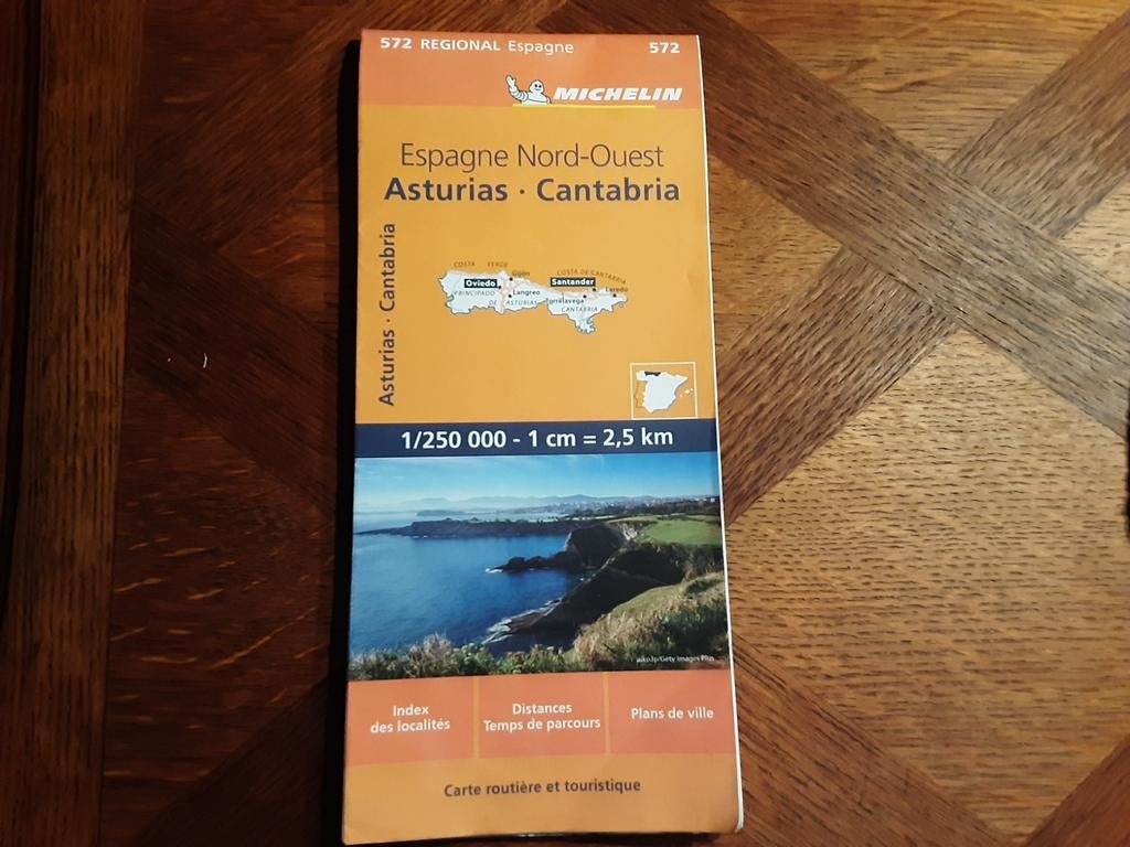 Michelin Kaart Noord-Oost Spanje, Asturië & Cantabrië, Ophalen of Verzenden