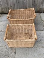 Te Koop: 2 rieten manden., Huis en Inrichting, Gebruikt, Mand, Ophalen of Verzenden, Riet
