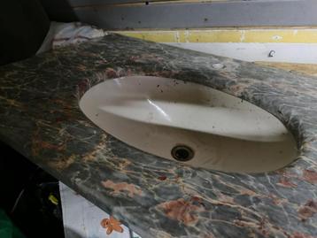 Marmeren Wastafelblad beschikbaar voor biedingen