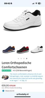 Leren Orthopedische Comfortschoenen maat 42/43 - Wit (nieuw), Ophalen of Verzenden, Nieuw, Wit, Sneakers of Gympen