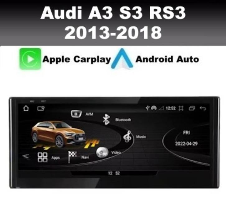 Audi A3 S3 RS3 2013-2018 android 14 7inch apple carplay dab+, Auto diversen, Autoradio's, Nieuw, Ophalen of Verzenden