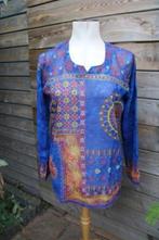 Tuniek blauw India mt L transparant AANBIEDING, Kleding | Dames, Blauw, Maat 42/44 (L), Ophalen of Verzenden, Zo goed als nieuw