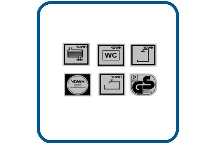 voorziening stickers caravan en camper, Verzamelen, Stickers, Nieuw, Overige typen, Verzenden