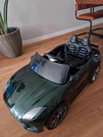 Electrische kinder auto jaguar donker groen, Ophalen, Zo goed als nieuw