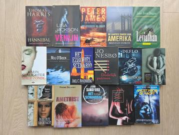 Partij van 16 Nederlandstalige thrillers beschikbaar voor biedingen