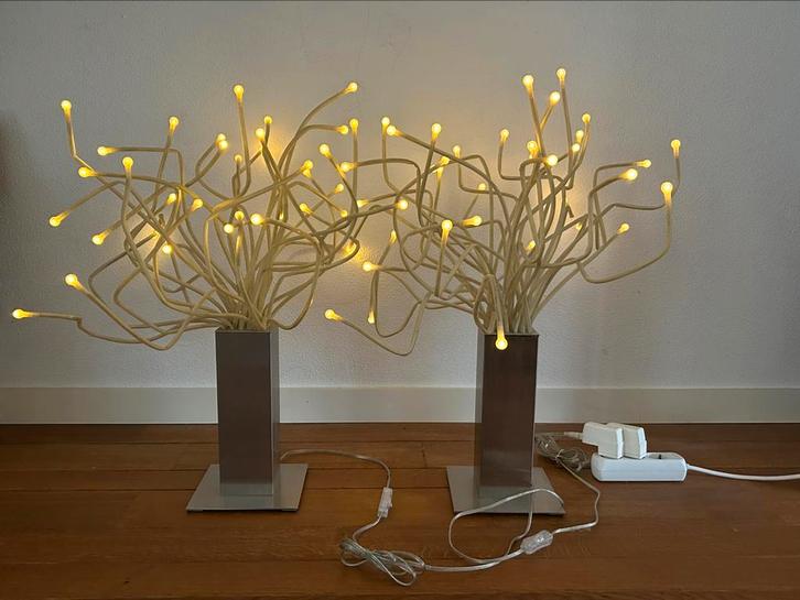 Prachtige STRANNE lamp 2 stuks -  type B0901), Huis en Inrichting, Lampen | Tafellampen, Gebruikt, 50 tot 75 cm, Metaal, Ophalen