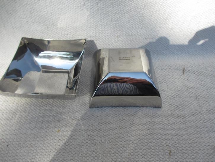 Sambonet linea Q schaaltjes hoogglans rvs Z.G.A.N., Huis en Inrichting, Keuken | Keukenbenodigdheden, Zo goed als nieuw, Ophalen of Verzenden