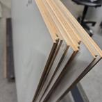 14 stuks houten platen hardboard 249x100 cm  3 mm dik wit, Ophalen