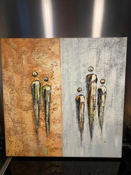 2 schilderijen van Lenuta Bazu met echtheidscertificaat, Antiek en Kunst, Kunst | Schilderijen | Abstract, Ophalen of Verzenden