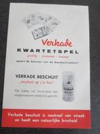 Verkade - Merken - Verzamelen - Folder  Kwartetspel -Nieuw., Ophalen of Verzenden, Nieuw, Overige typen
