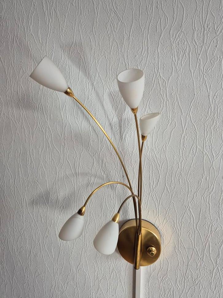 Steinhauer Wandlamp - Vintage Design, Huis en Inrichting, Lampen | Wandlampen, Zo goed als nieuw, Glas, Metaal, Ophalen of Verzenden