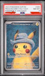 Pikachu with Grey Felt Hat Promo FA Van Gogh #085 PSA 8, Ophalen of Verzenden, Nieuw, Losse kaart