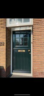 Hardhouten voordeur 210 x 92, Ophalen, Gebruikt, 80 tot 100 cm, Buitendeur