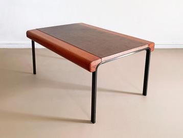 Vintage salontafel lederen leren leer bijzettafel design beschikbaar voor biedingen