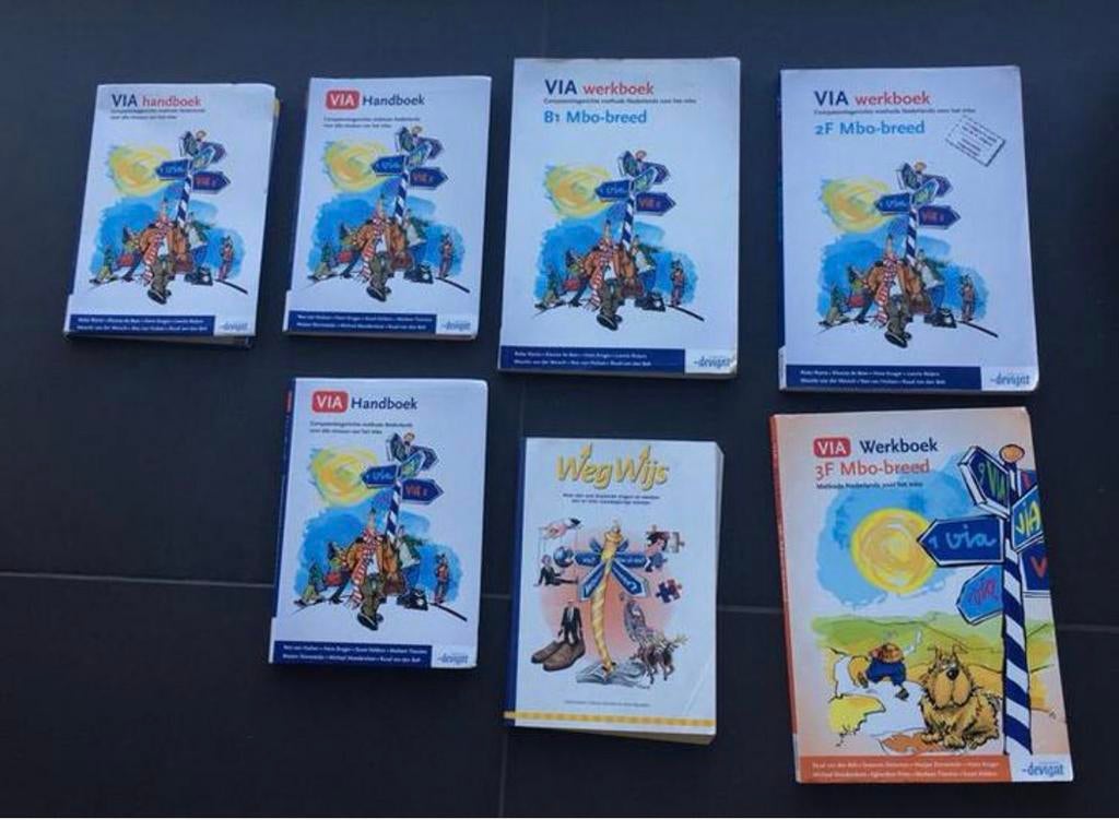 Diverse studieboeken MBO VIA Startrekenen 2F/3F, Boeken, Ophalen of Verzenden, Alpha, Zo goed als nieuw, MBO