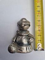 Tinnen beeldje voetballer Pel Tro Italië, Ophalen of Verzenden