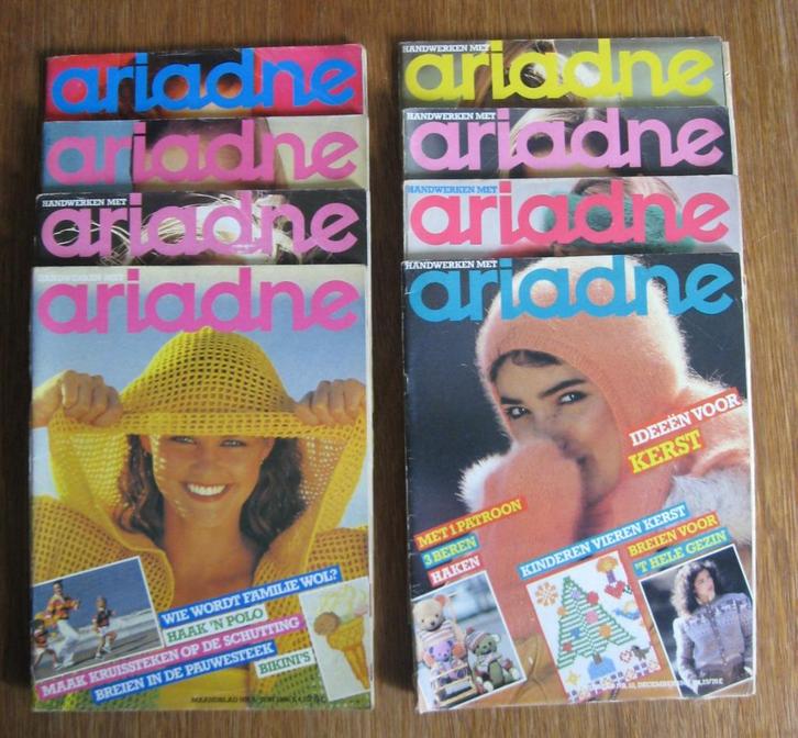 Ariadne 1980 - 5 nummers, Hobby en Vrije tijd, Breien en Haken, Gebruikt, Breien of Haken, Patroon of Boek, Ophalen of Verzenden