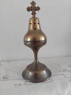 Religieus koperen vaatje voor bewaren van wierook in kerk., Antiek en Kunst, Antiek | Religie, Verzenden