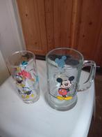 Vintage Disney glazen, Verzamelen, Disney, Ophalen, Winnie de Poeh of vrienden, Zo goed als nieuw, Servies