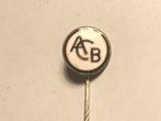 Emaille ACB Speld (Wit/Zwart)., Verzenden, Zo goed als nieuw, Merk, Speldje of Pin