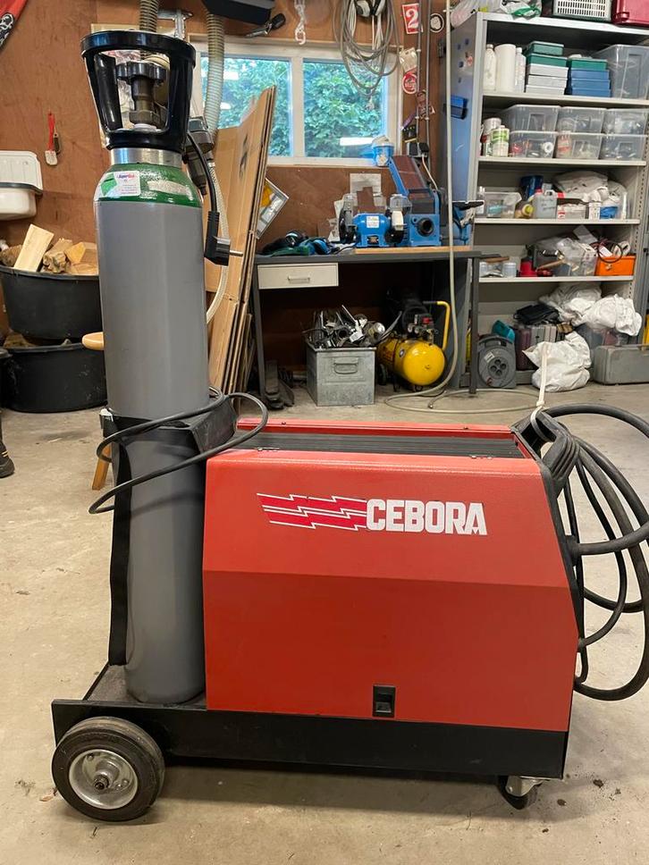 Cebora Bravo 155 MIG-MAG Lasapparaat - Enkelfasig, Doe-het-zelf en Verbouw, Gereedschap | Lasapparaten, Gebruikt, Co2, Minder dan 150 ampère