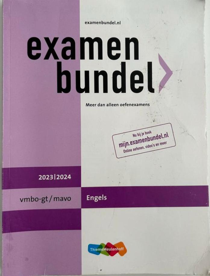 EXAMEN BUNDEL VMBO-GT/MAVO ENGELS, Boeken, Schoolboeken, Gelezen, Engels, VMBO, Ophalen of Verzenden