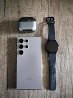 Complete Samsung-set: Galaxy S24 Ultra + Watch 6 LTE + Buds3, Ophalen, Galaxy S24, Zwart, Zo goed als nieuw