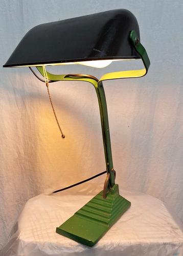 Vintage Notarislamp / Bureaulamp / bankierslamp beschikbaar voor biedingen