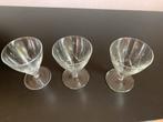 Antieke Glaasjes met Sterpatroon - Set van 3, Ophalen of Verzenden