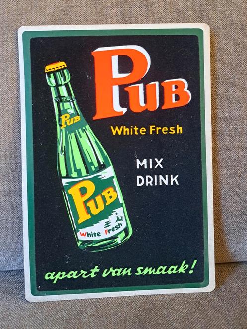 Reclamebord Pub Herschi Hoensbroek geen emaille, Verzamelen, Merken en Reclamevoorwerpen, Ophalen of Verzenden