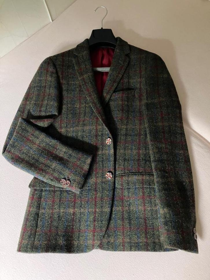 Harris Tweed colbert Small 46/48 slimfit (MTM!) zgan, Kleding | Heren, Kostuums en Colberts, Zo goed als nieuw, Maat 48/50 (M)