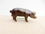 060* Bronzen varken staand (Boven €75 geen verzendkosten), Ophalen of Verzenden, Nieuw, Overige materialen, Dierenbeeld