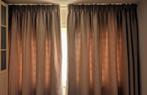Luxe zware verduistering gordijnen, Ophalen, 200 cm of meer, Beige, Zo goed als nieuw