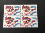 1989, NAVO, 1423/ blok van 4, Postzegels en Munten, Postzegels | Nederland, Verzenden, Na 1940, Postfris