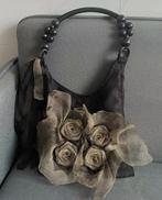 Vintage handtas met Chinese stijl en rozenversiering, Ophalen, Zo goed als nieuw, Roze, Handtas