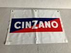 Vintage Cinzano reclamedoek banner uit 1986 reclamebord, Ophalen of Verzenden, Reclamebord