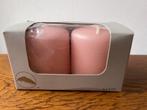 2 Kaarsen Merk: "Molca" Kleur: Roze Nieuw, Ophalen of Verzenden, Nieuw, Overige materialen, Minder dan 25 cm